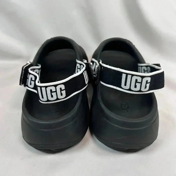 UGG Sport Yeah Beach Slides Size 6 Men Slide Slip On Black Athletic Unisex - Picture 5 of 8